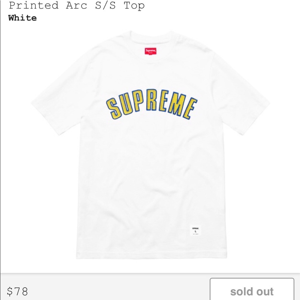 Supreme Printed Arc S/S Tee